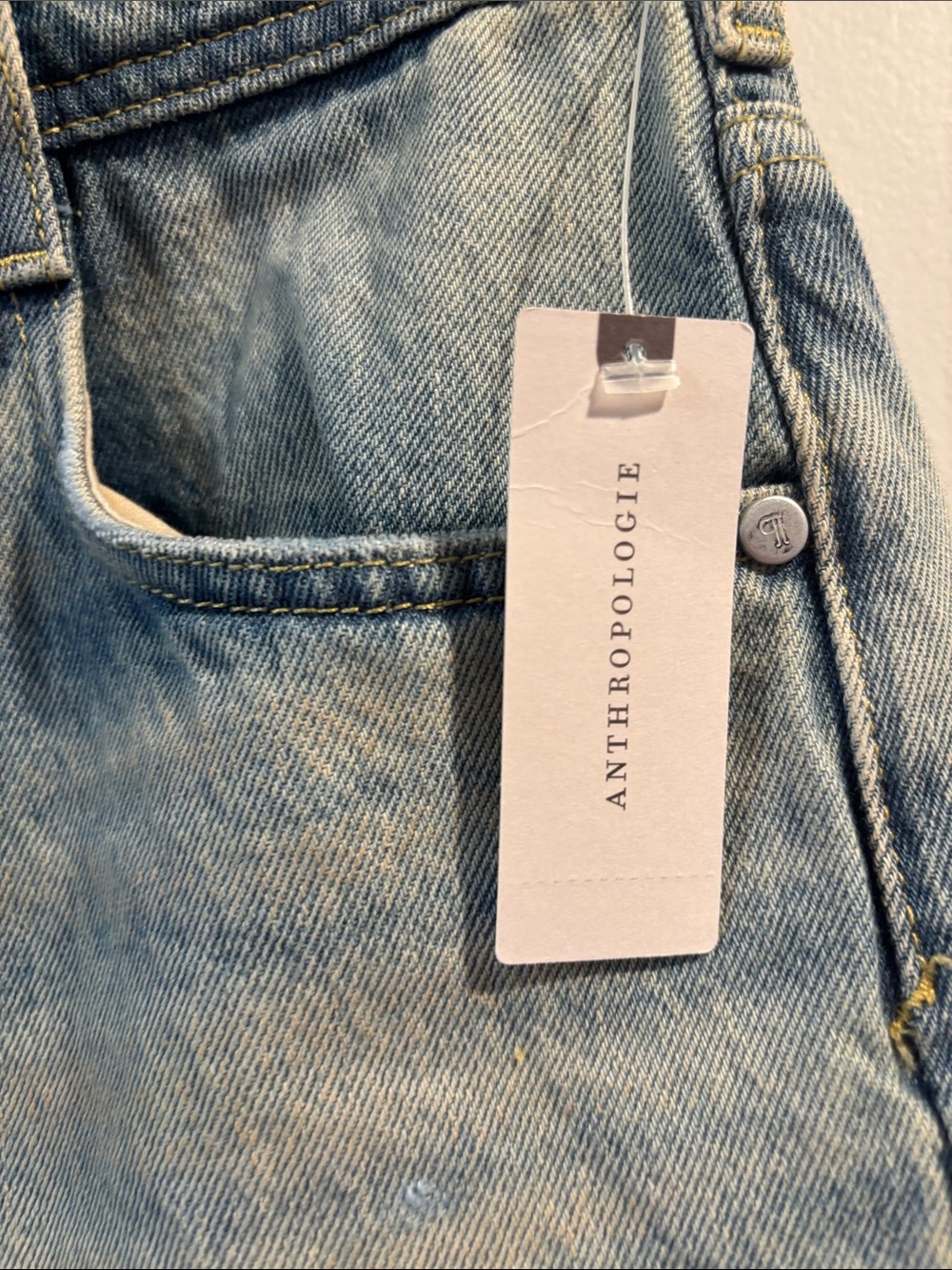 12hr 🔥 flash SALE - Pilcro Anthropologie Women’s Light Blue Jeans Denim Shorts - Picture 4 of 6